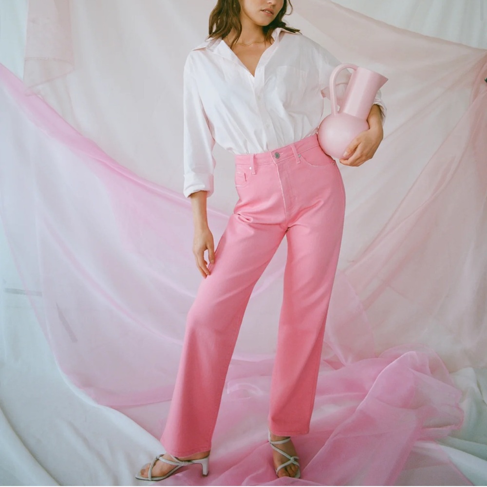 Bubblegum pink jeans